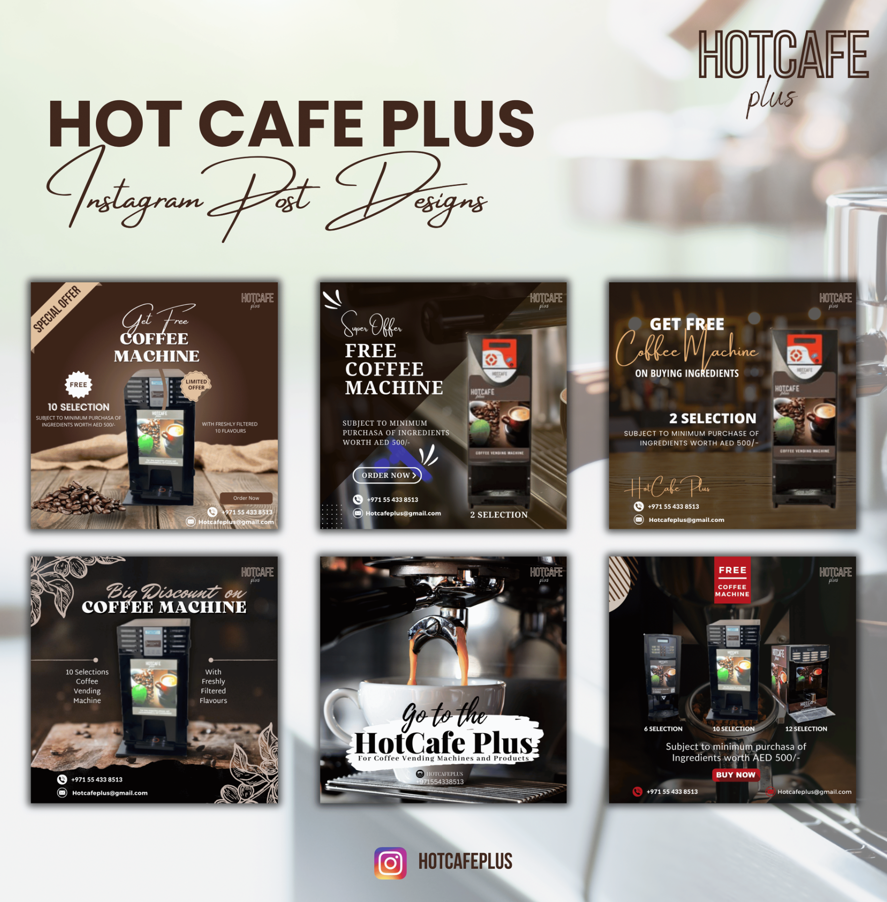 Instagram carousel design with vibrant colors and typography